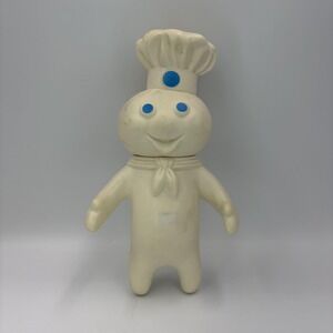 Vintage 1971 Pillsbury Doughboy White Advertising Figure Chef‎ Mascot Doll Toy